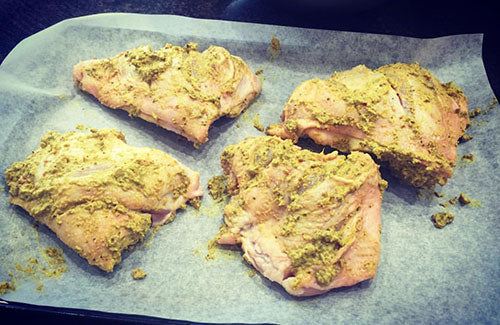 Coriander and Almond BBQ Chicken